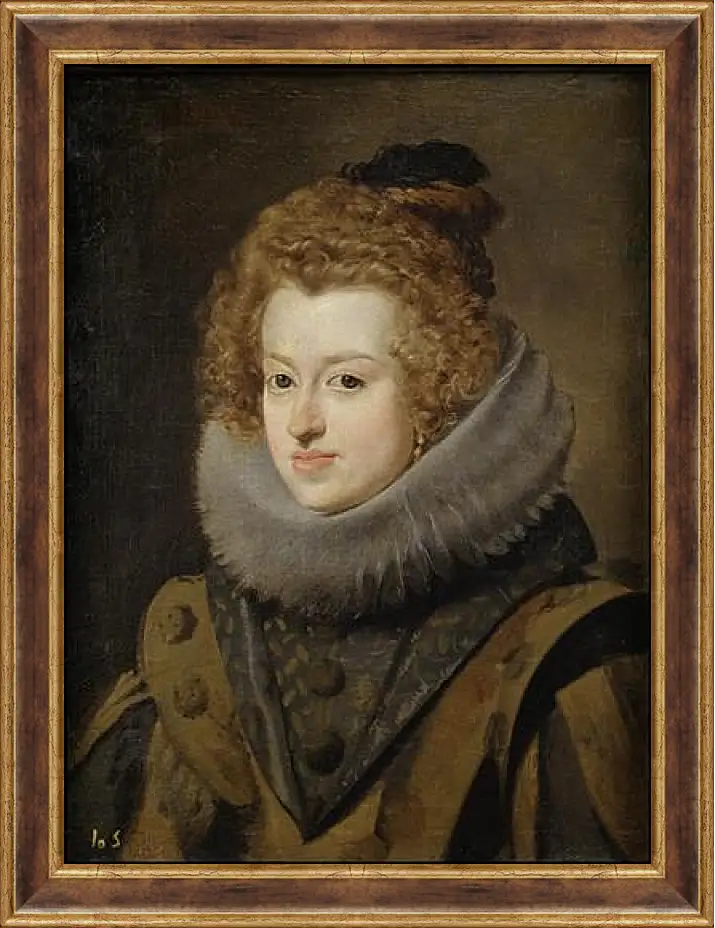 Картина в раме - Maria de Austria Queen of Hungary. Диего Веласкес