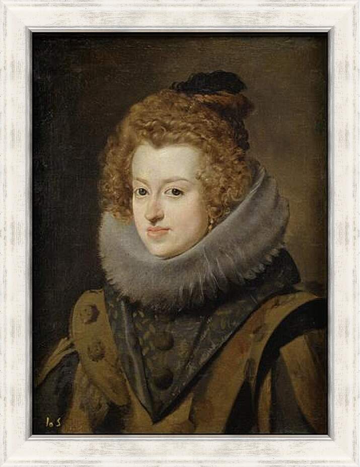 Картина в раме - Maria de Austria Queen of Hungary. Диего Веласкес