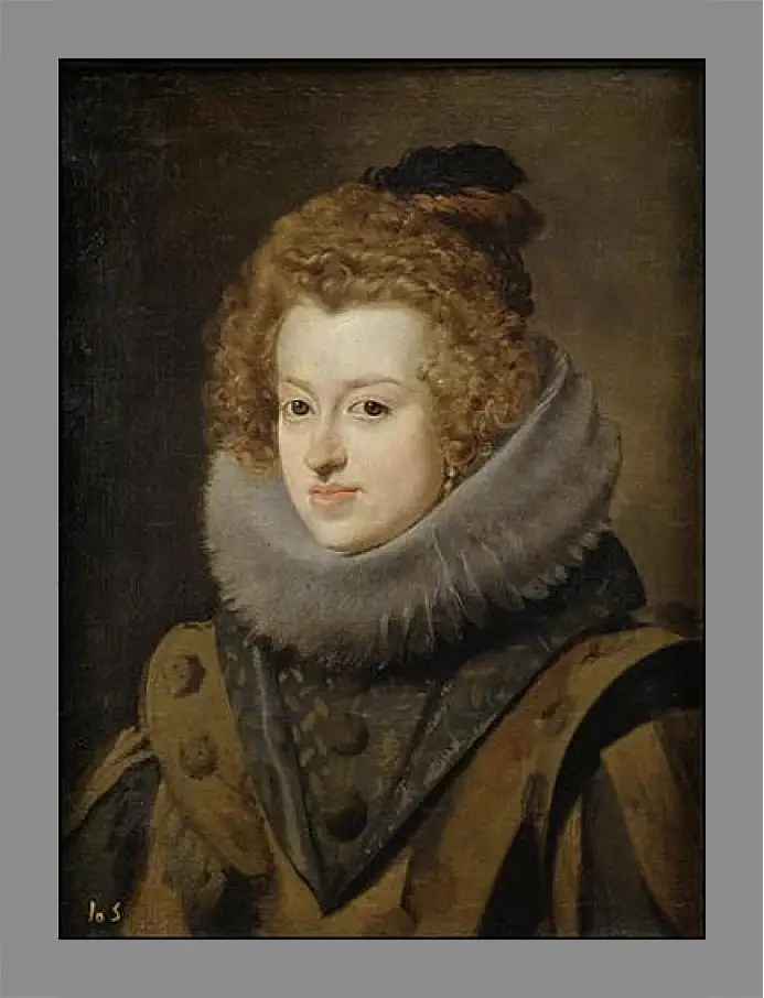 Картина в раме - Maria de Austria Queen of Hungary. Диего Веласкес