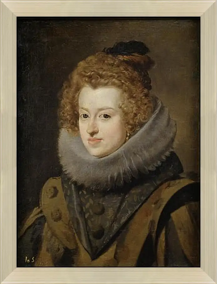 Картина в раме - Maria de Austria Queen of Hungary. Диего Веласкес