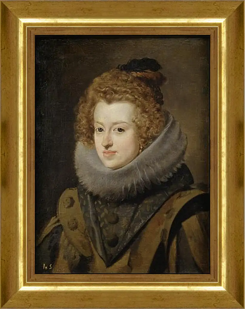 Картина в раме - Maria de Austria Queen of Hungary. Диего Веласкес