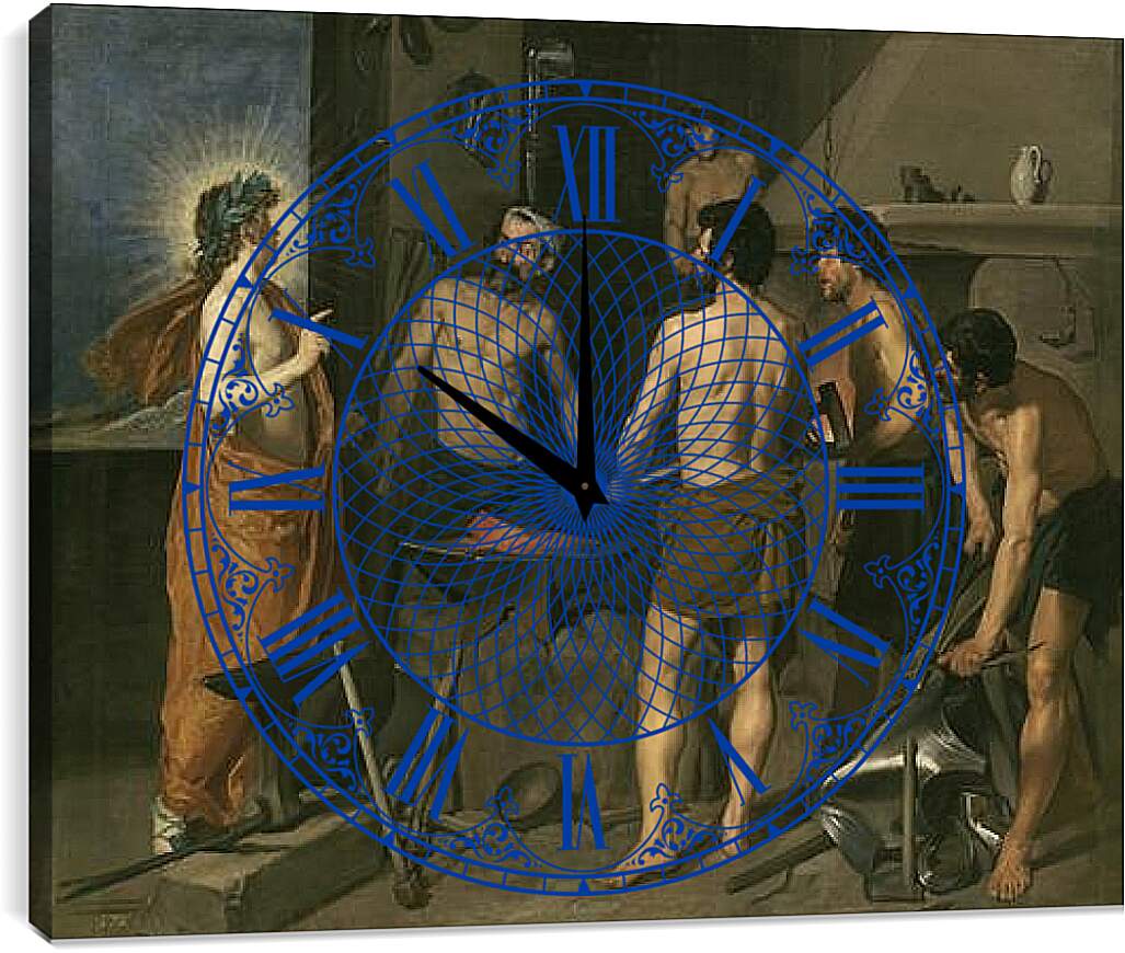 Часы картина - Vulcans Forge. Диего Веласкес