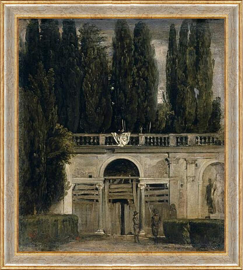Картина в раме - The Medici Gardens in Rome. Диего Веласкес