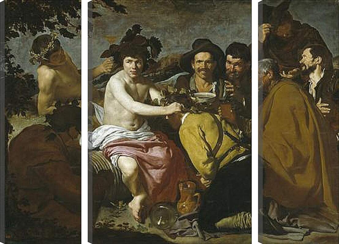 Модульная картина - The Triumph of Bacchus or the Drinkers. Диего Веласкес