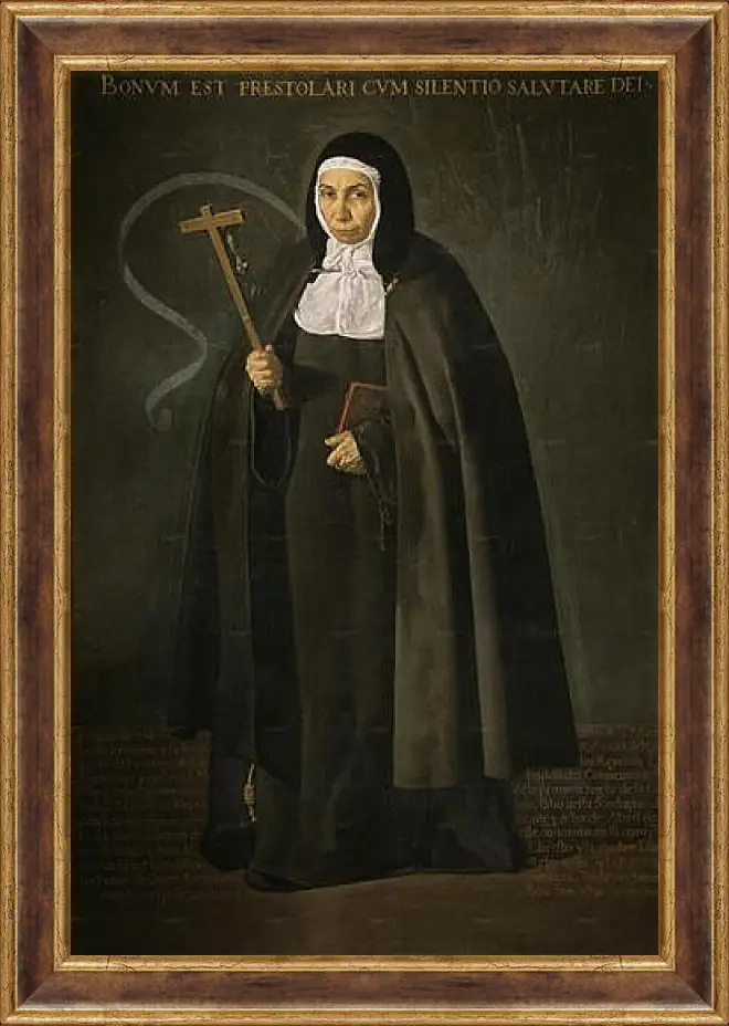 Картина в раме - The Venerable Mother Jeronima de la Fuente. Диего Веласкес