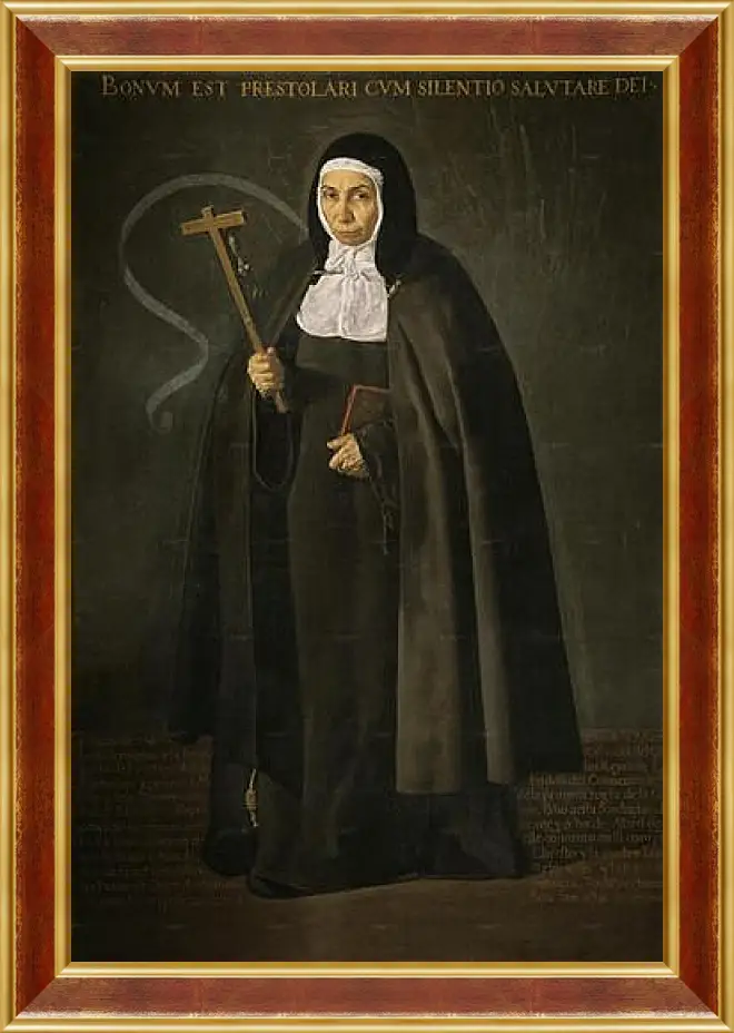 Картина в раме - The Venerable Mother Jeronima de la Fuente. Диего Веласкес