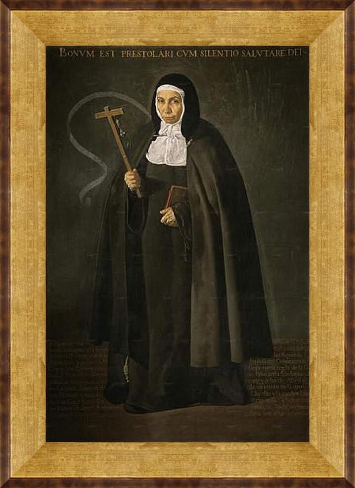 Картина в раме - The Venerable Mother Jeronima de la Fuente. Диего Веласкес