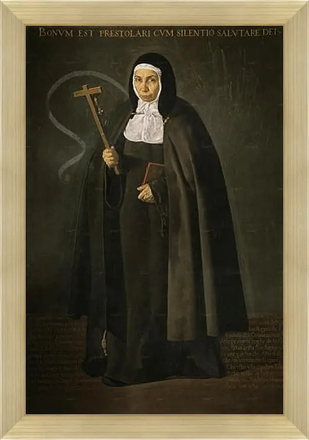 Картина в раме - The Venerable Mother Jeronima de la Fuente. Диего Веласкес