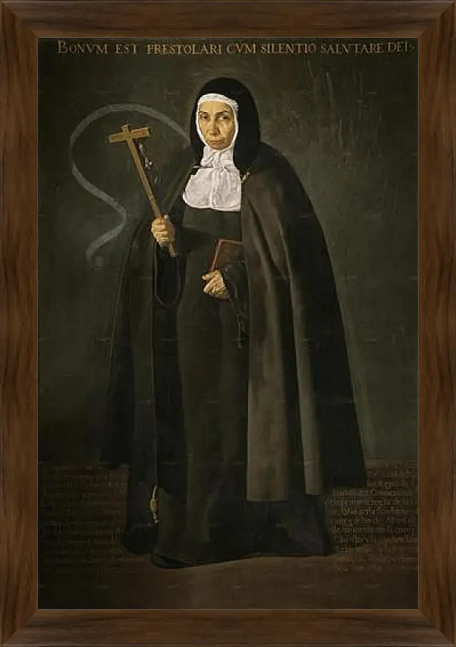 Картина в раме - The Venerable Mother Jeronima de la Fuente. Диего Веласкес