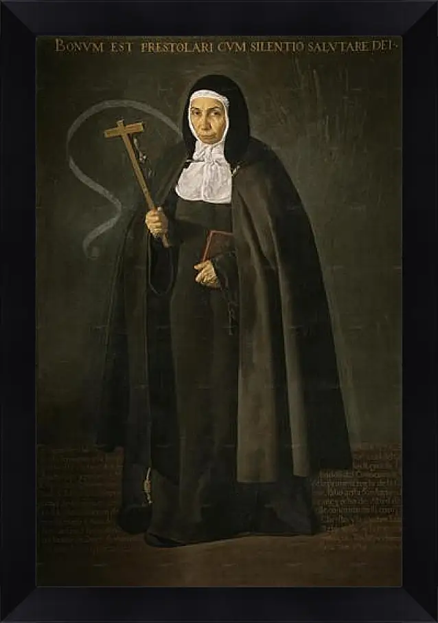 Картина в раме - The Venerable Mother Jeronima de la Fuente. Диего Веласкес