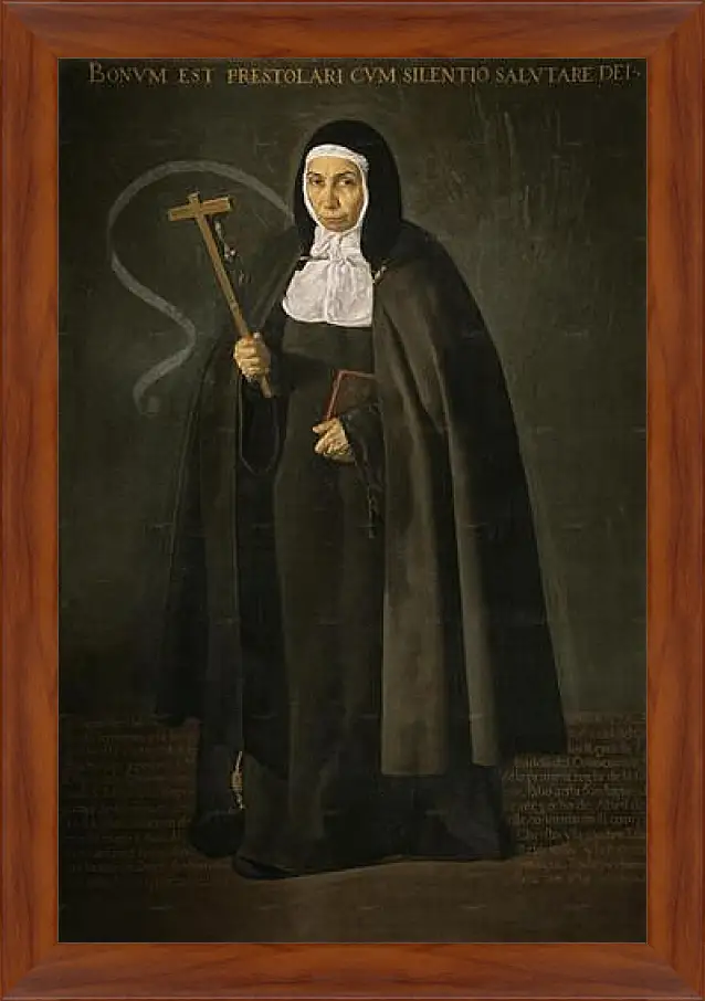 Картина в раме - The Venerable Mother Jeronima de la Fuente. Диего Веласкес