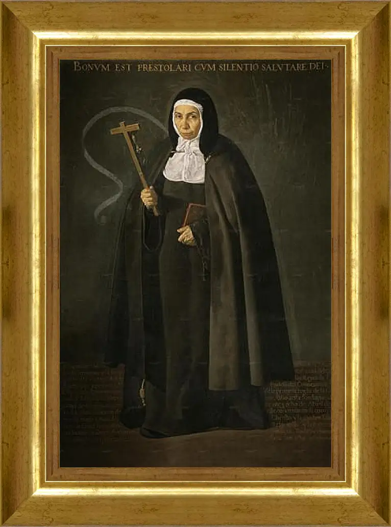 Картина в раме - The Venerable Mother Jeronima de la Fuente. Диего Веласкес