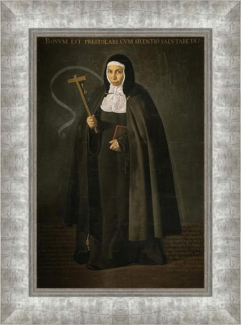 Картина в раме - The Venerable Mother Jeronima de la Fuente. Диего Веласкес