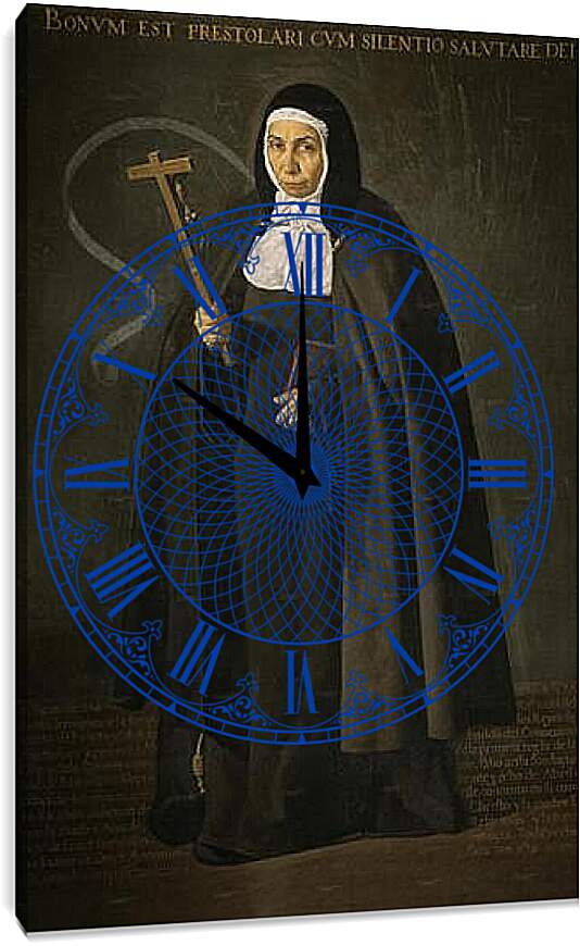 Часы картина - The Venerable Mother Jeronima de la Fuente. Диего Веласкес