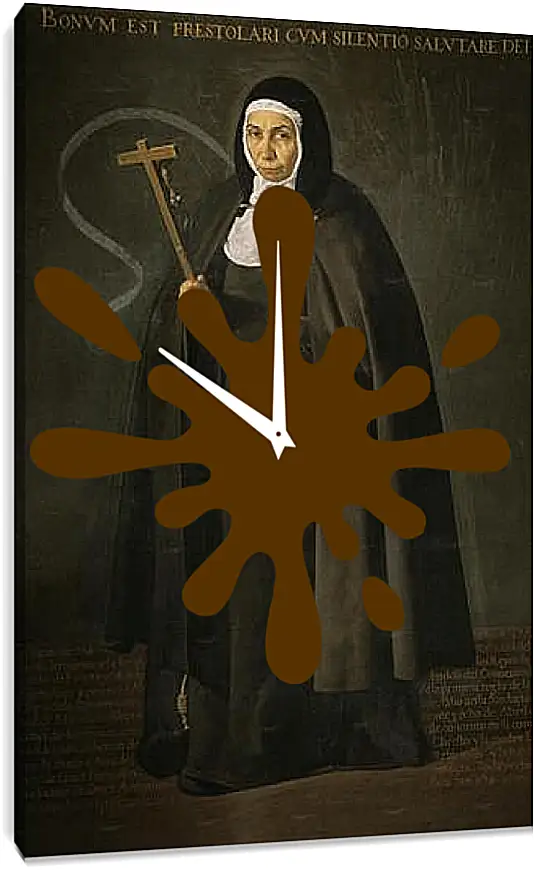 Часы картина - The Venerable Mother Jeronima de la Fuente. Диего Веласкес