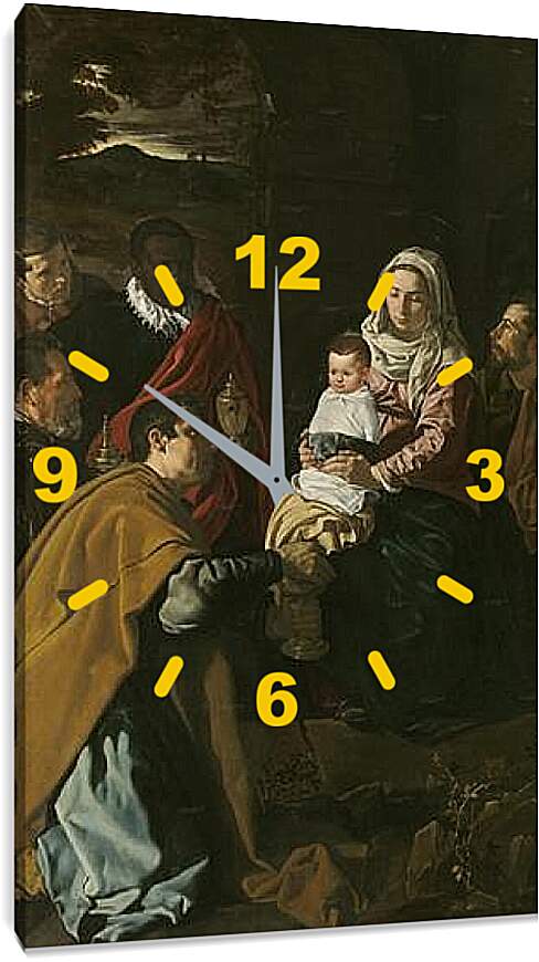 Часы картина - Adorationof the Magi. Диего Веласкес