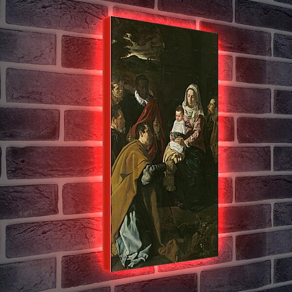 Лайтбокс световая панель - Adorationof the Magi. Диего Веласкес