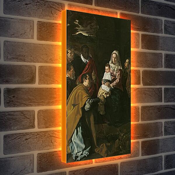 Лайтбокс световая панель - Adorationof the Magi. Диего Веласкес