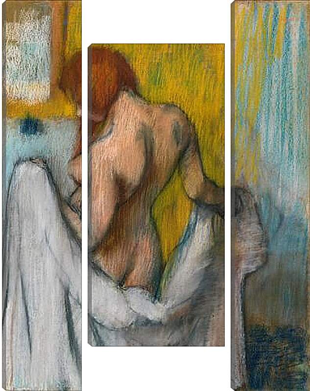 Модульная картина - Женщина с полотенцем. Эдгар Дега