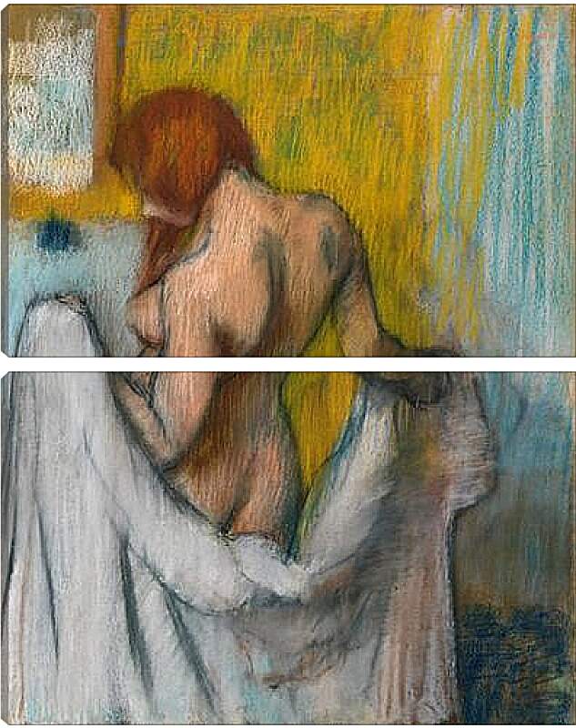 Модульная картина - Женщина с полотенцем. Эдгар Дега