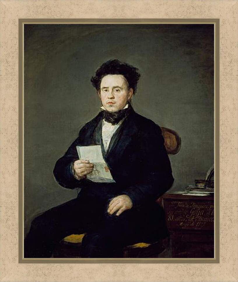Картина в раме - Juan Bautista de Muguiro. Франсиско Гойя