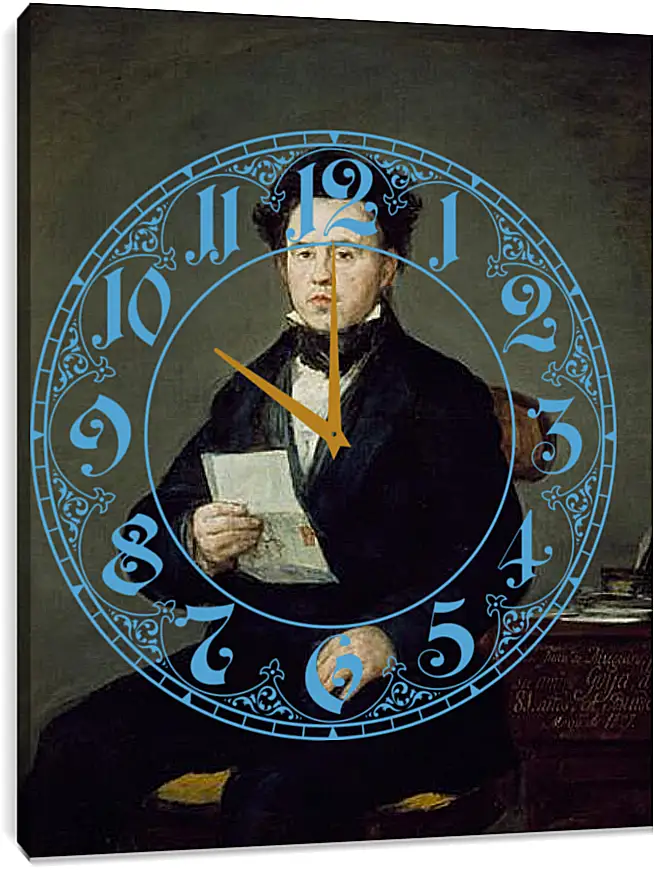 Часы картина - Juan Bautista de Muguiro. Франсиско Гойя
