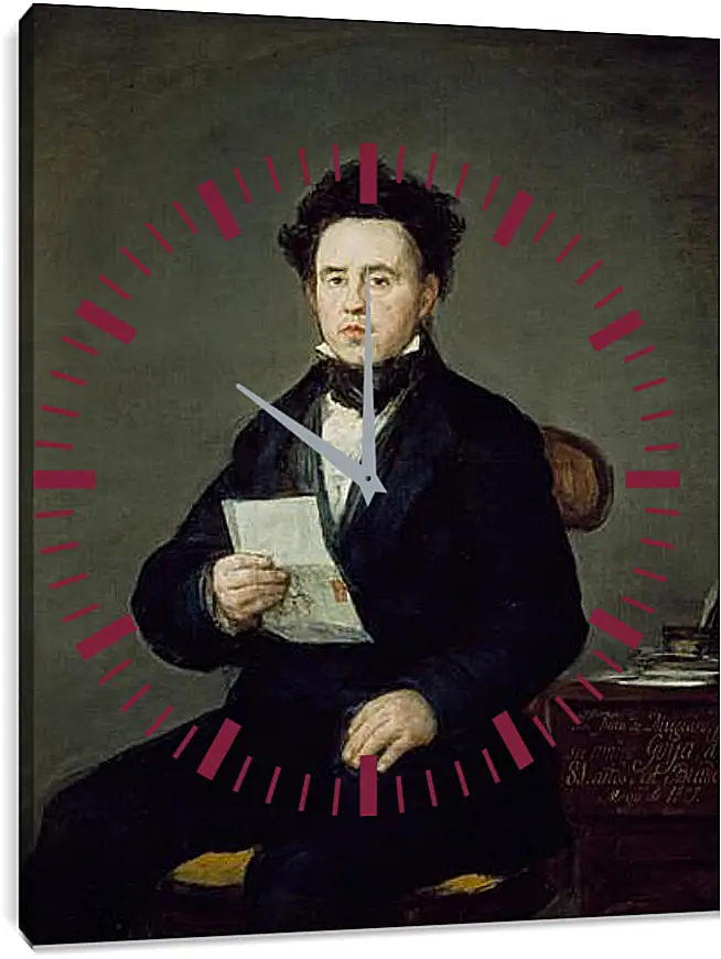 Часы картина - Juan Bautista de Muguiro. Франсиско Гойя