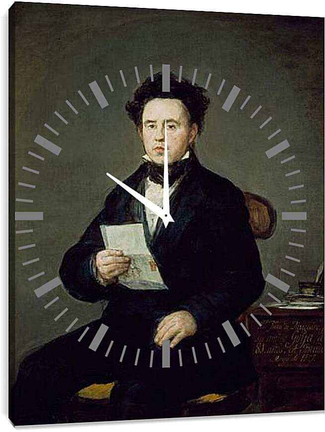Часы картина - Juan Bautista de Muguiro. Франсиско Гойя