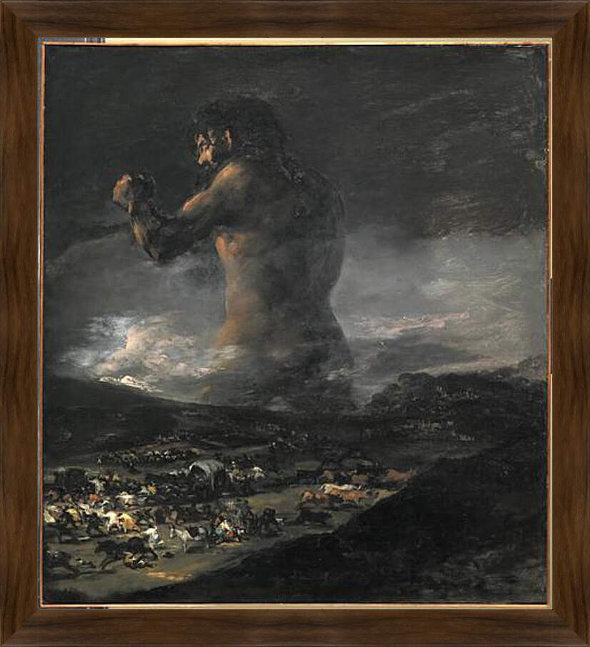 Картина в раме - The Colossus. Франсиско Гойя