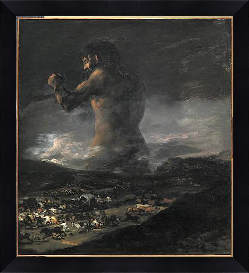 Картина в раме - The Colossus. Франсиско Гойя