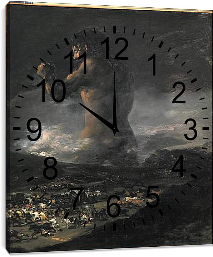 Часы картина - The Colossus. Франсиско Гойя