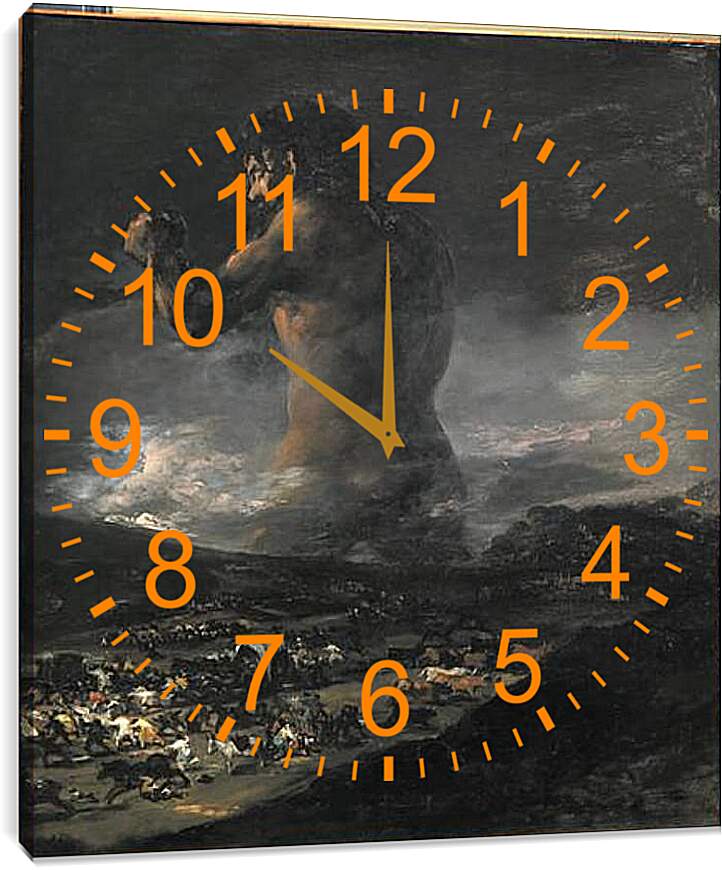 Часы картина - The Colossus. Франсиско Гойя