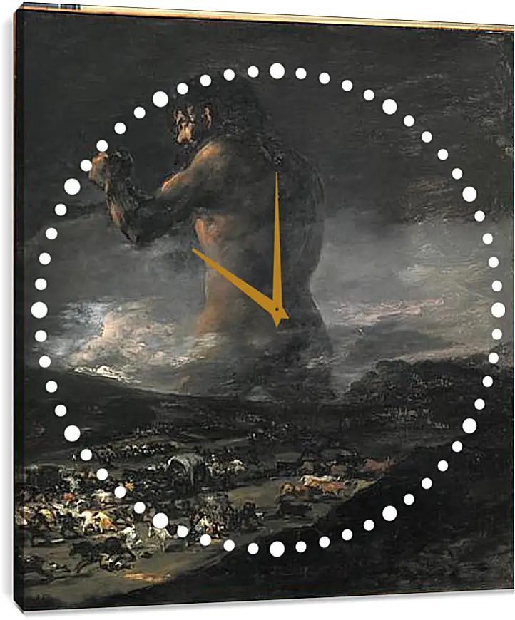 Часы картина - The Colossus. Франсиско Гойя