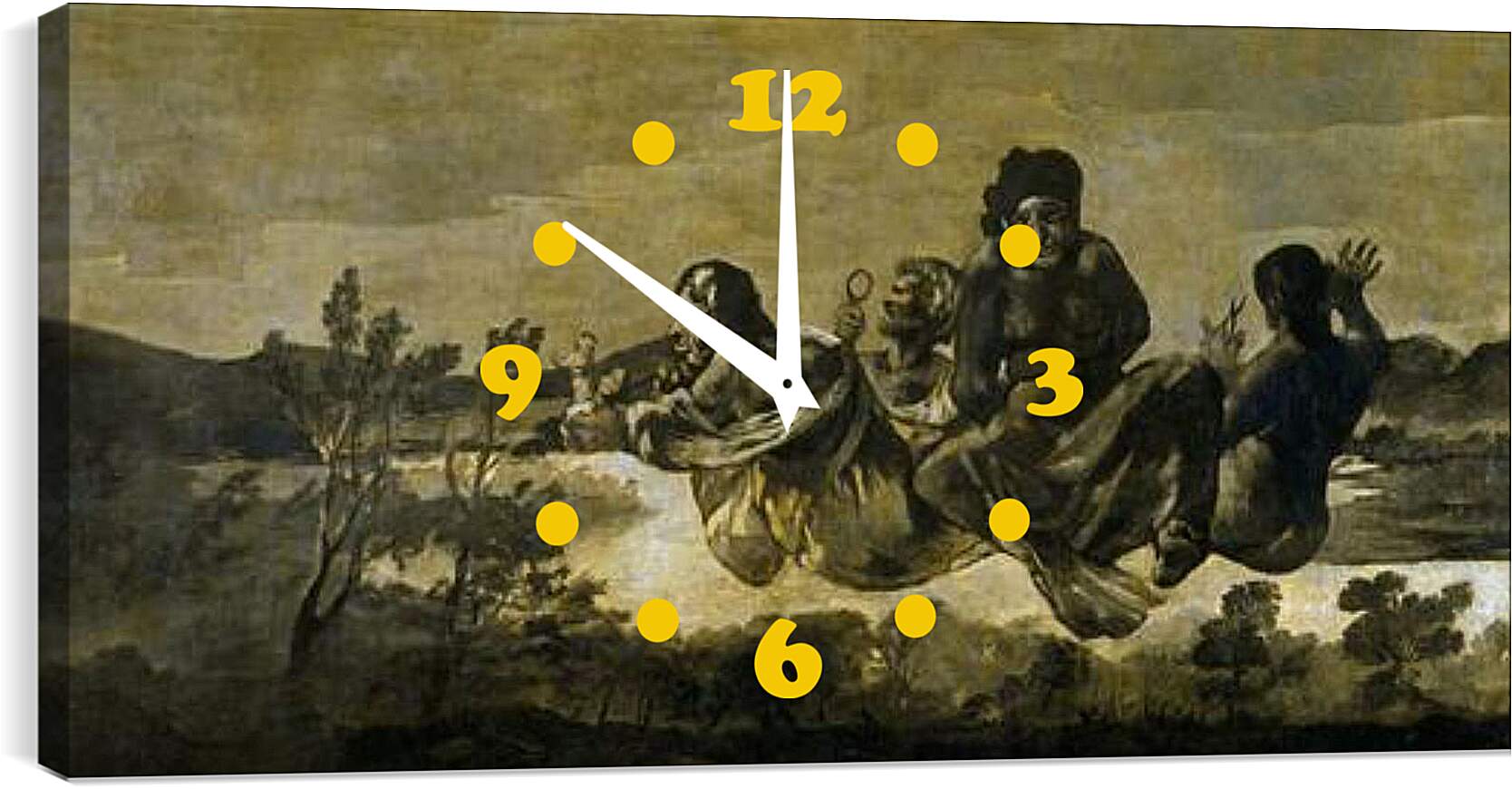 Часы картина - The Fates. Франсиско Гойя