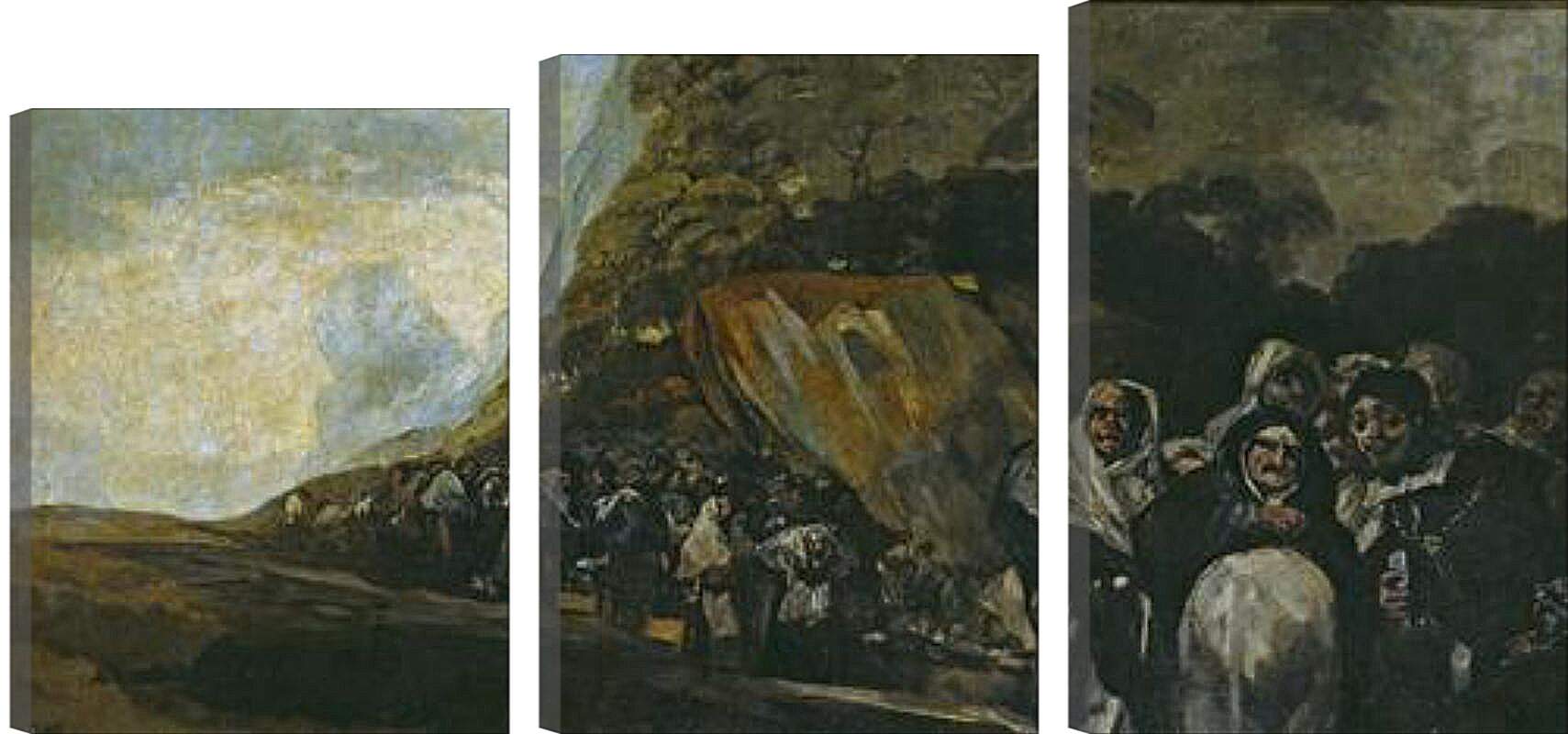 Модульная картина - Pilgrimage to the Well of San Isidro. Франсиско Гойя