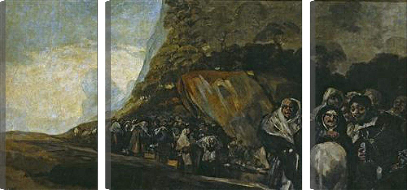 Модульная картина - Pilgrimage to the Well of San Isidro. Франсиско Гойя