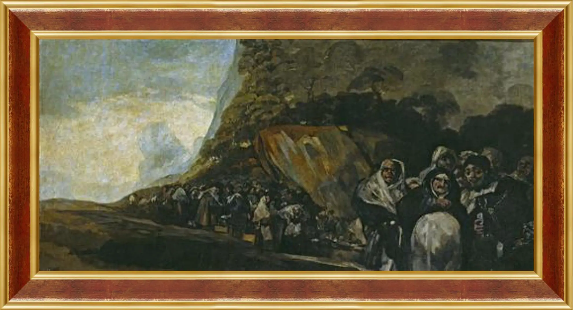 Картина в раме - Pilgrimage to the Well of San Isidro. Франсиско Гойя