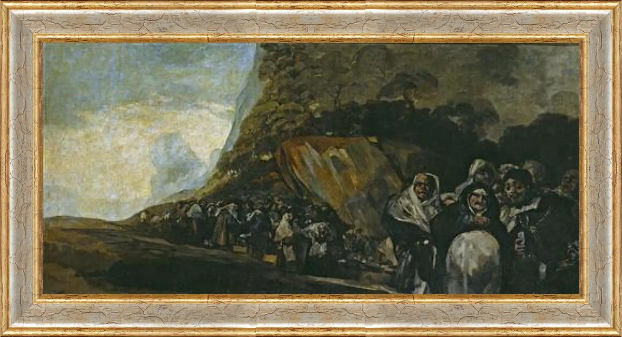 Картина в раме - Pilgrimage to the Well of San Isidro. Франсиско Гойя