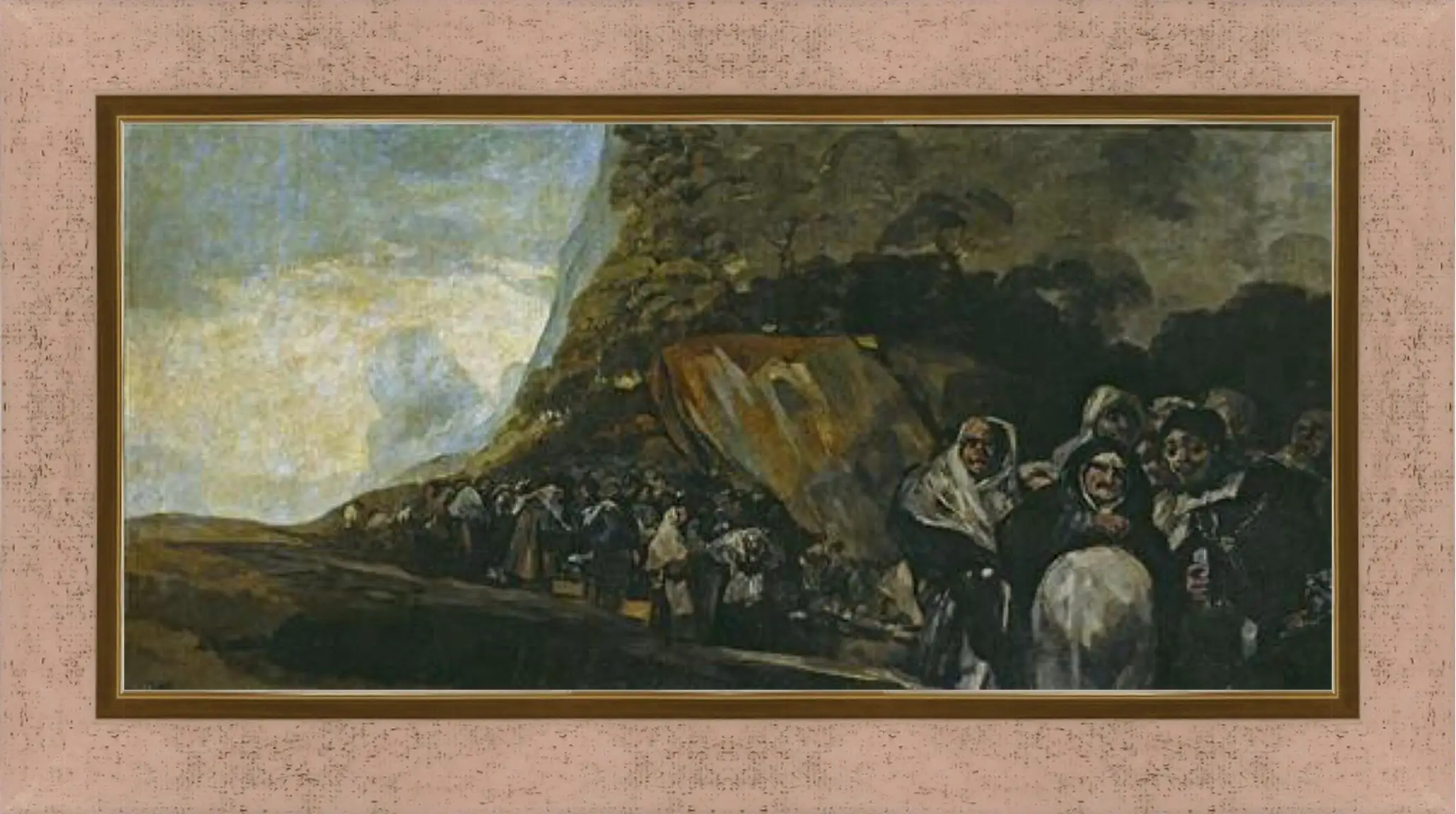 Картина в раме - Pilgrimage to the Well of San Isidro. Франсиско Гойя