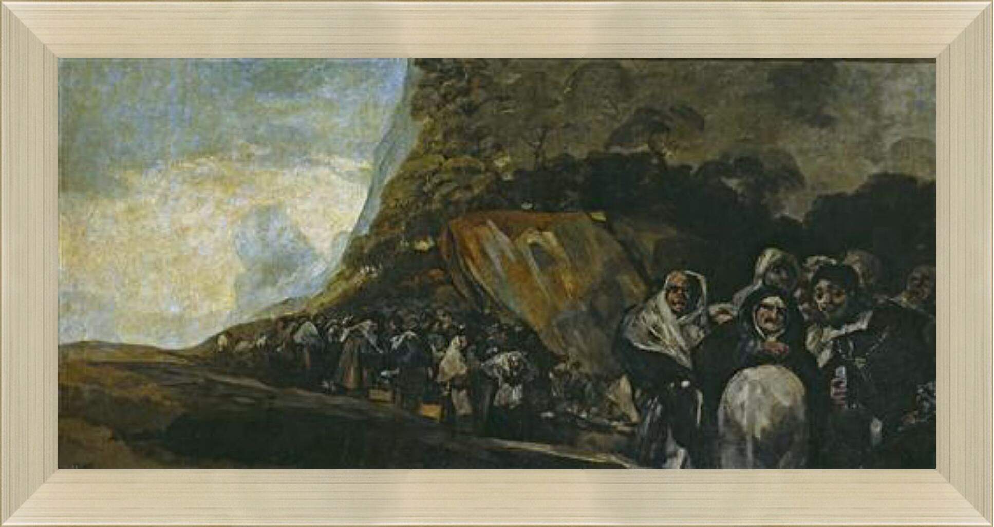 Картина в раме - Pilgrimage to the Well of San Isidro. Франсиско Гойя