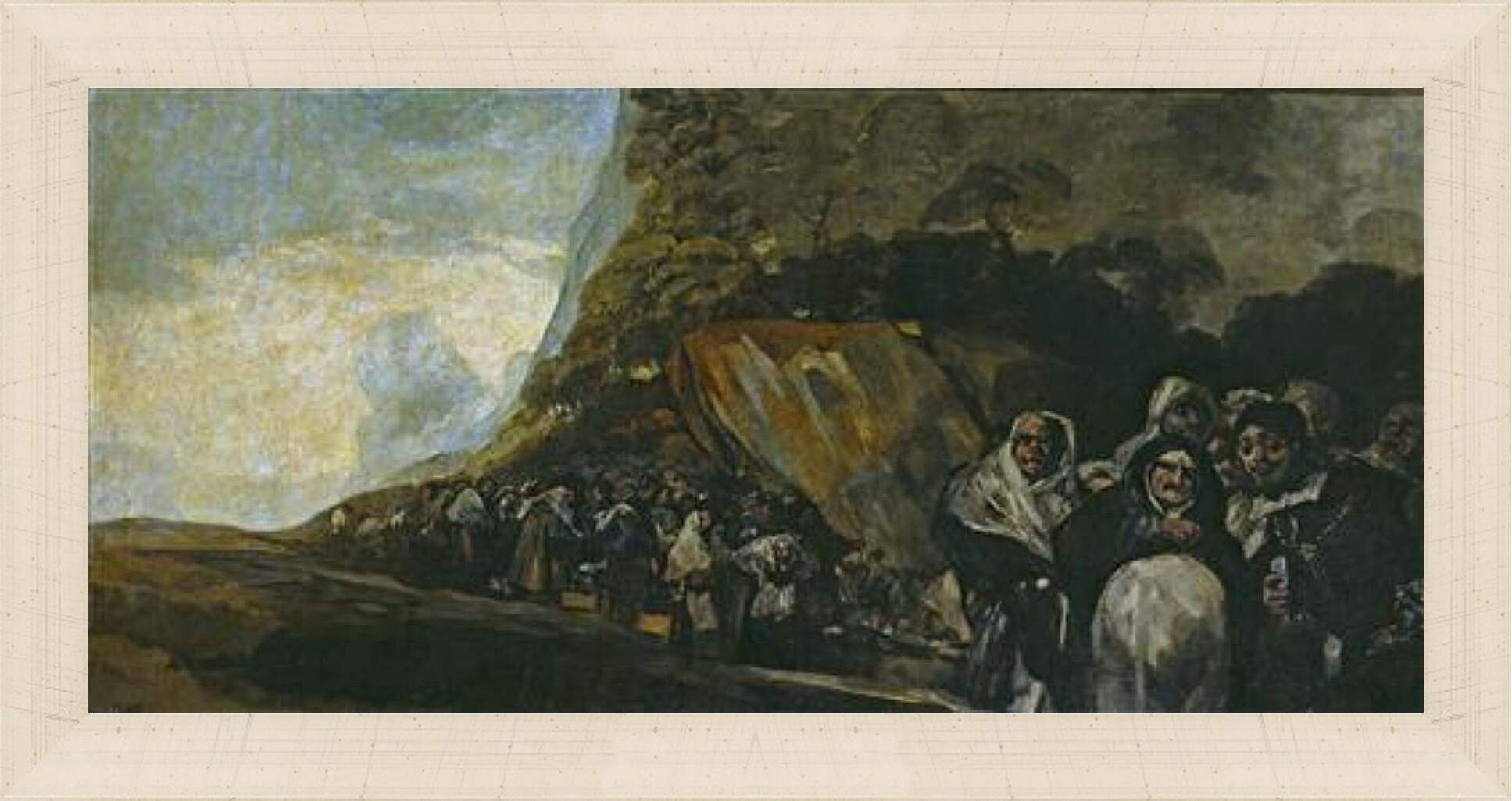 Картина в раме - Pilgrimage to the Well of San Isidro. Франсиско Гойя