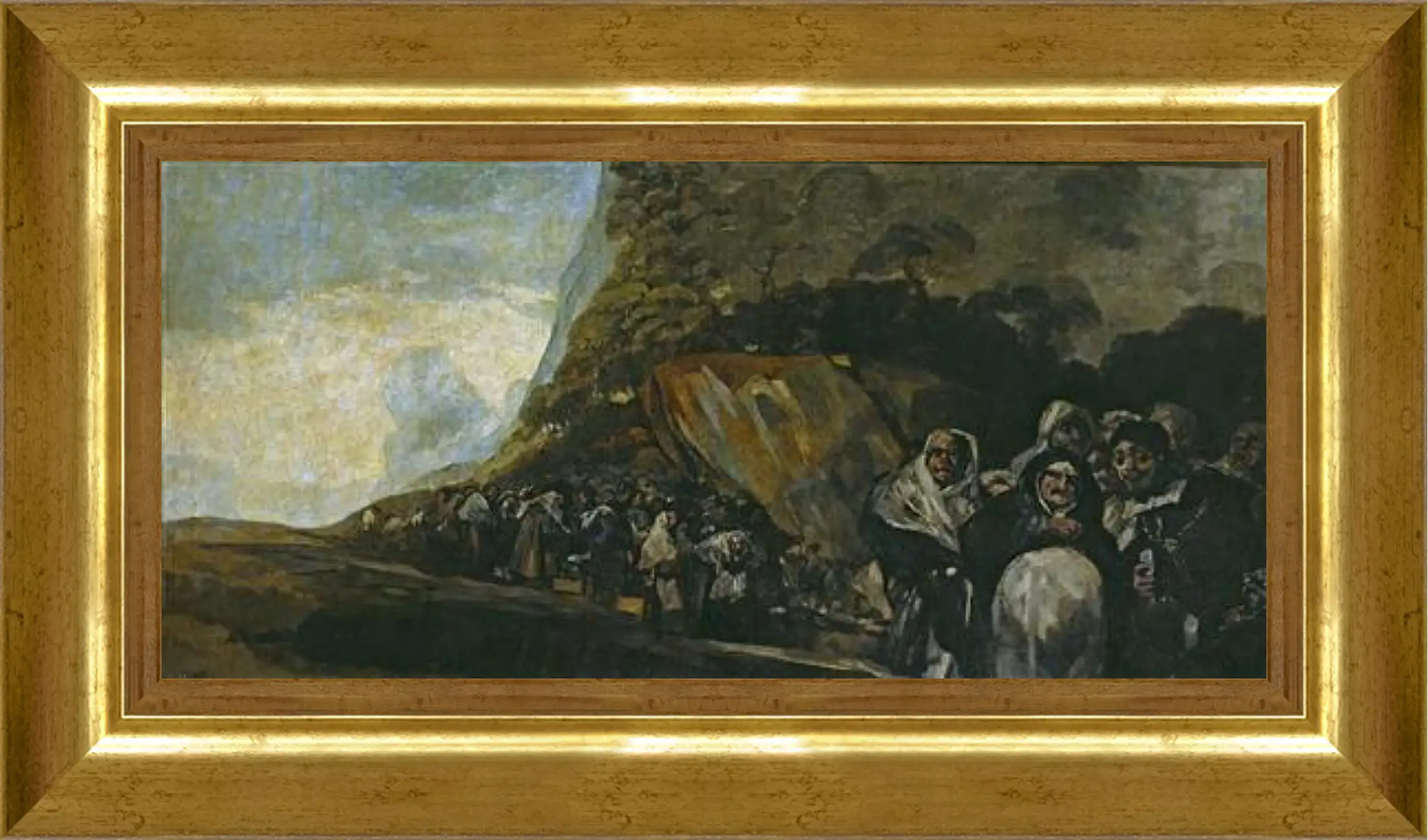 Картина в раме - Pilgrimage to the Well of San Isidro. Франсиско Гойя