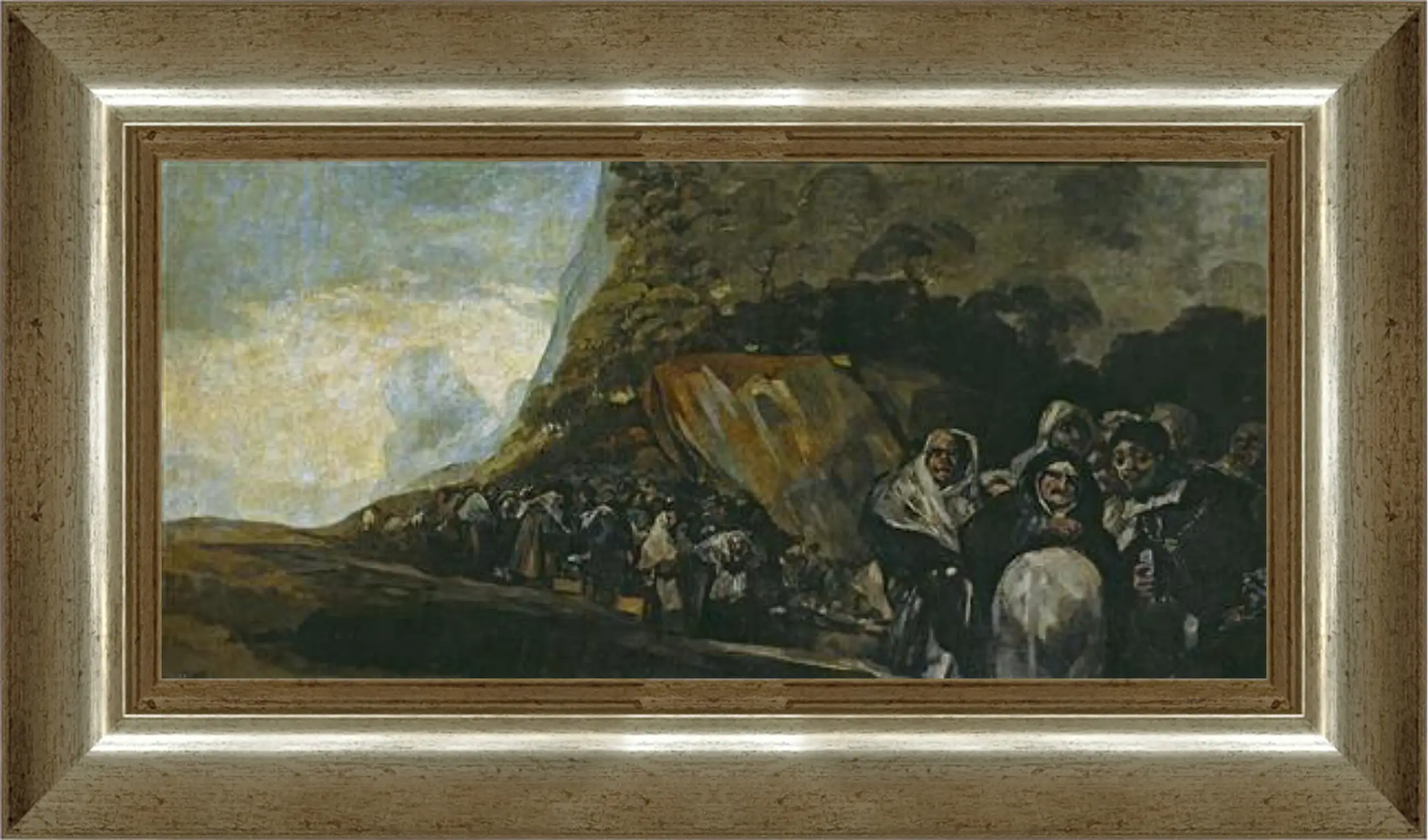 Картина в раме - Pilgrimage to the Well of San Isidro. Франсиско Гойя