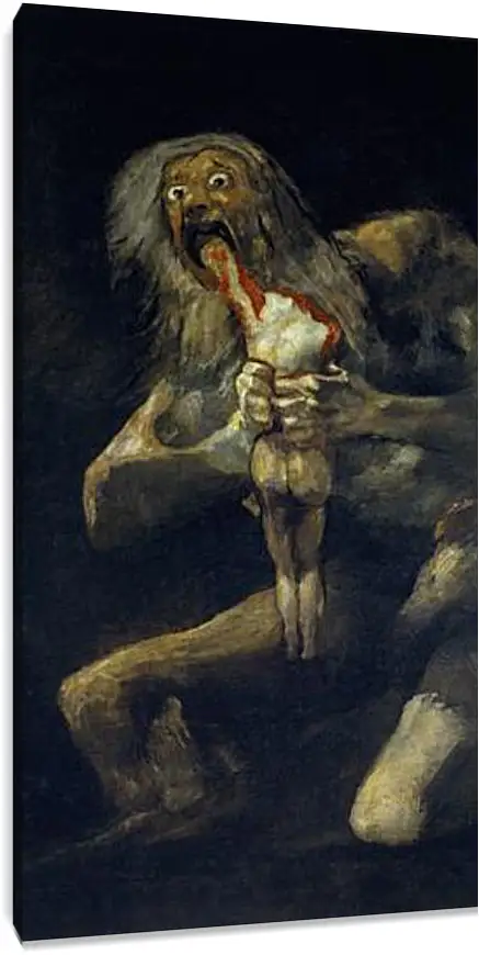 Постер и плакат - Saturn devouring one of his sons. Франсиско Гойя