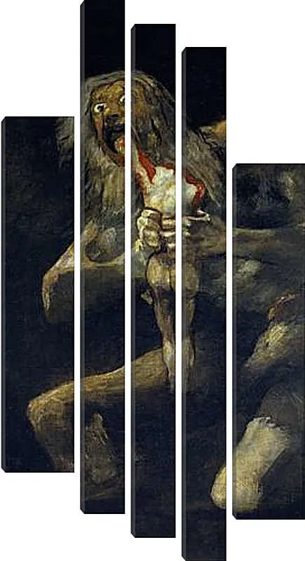 Модульная картина - Saturn devouring one of his sons. Франсиско Гойя