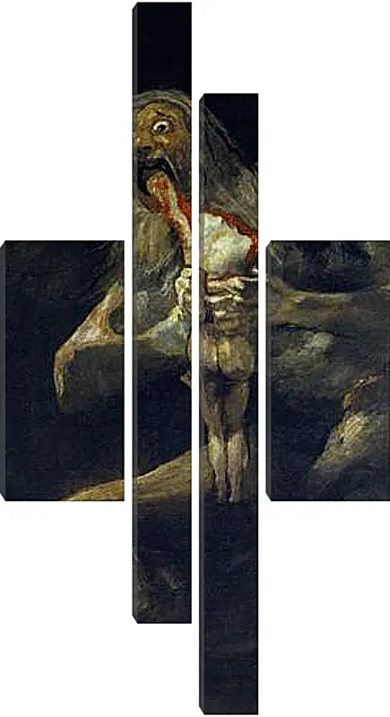 Модульная картина - Saturn devouring one of his sons. Франсиско Гойя