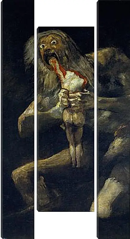 Модульная картина - Saturn devouring one of his sons. Франсиско Гойя