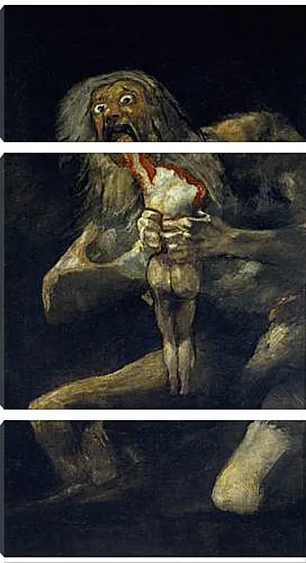 Модульная картина - Saturn devouring one of his sons. Франсиско Гойя