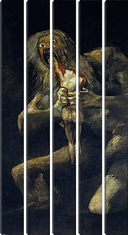 Модульная картина - Saturn devouring one of his sons. Франсиско Гойя