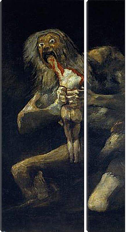Модульная картина - Saturn devouring one of his sons. Франсиско Гойя